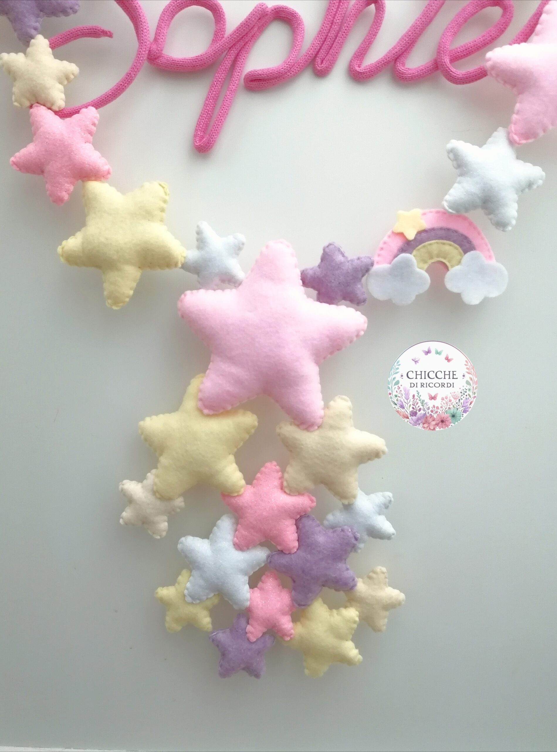 Fiocco nascita stelline - immagine 5