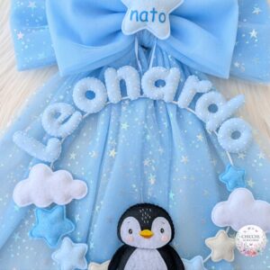 Fiocco nascita pinguino - immagine 5