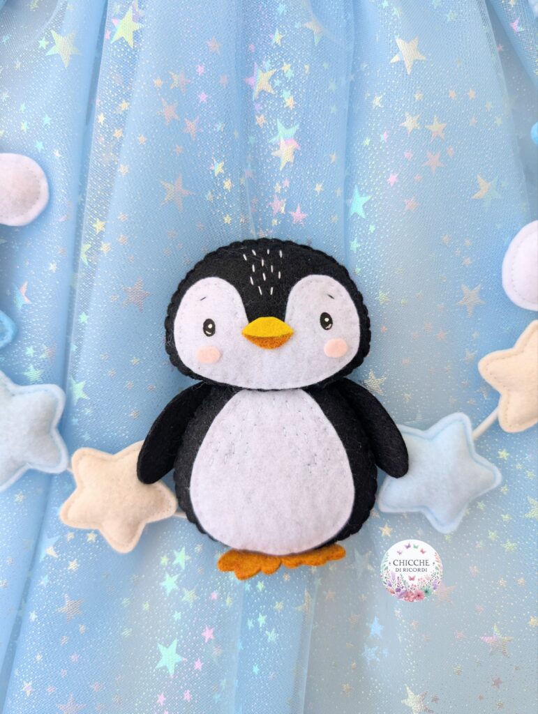 Fiocco nascita pinguino
