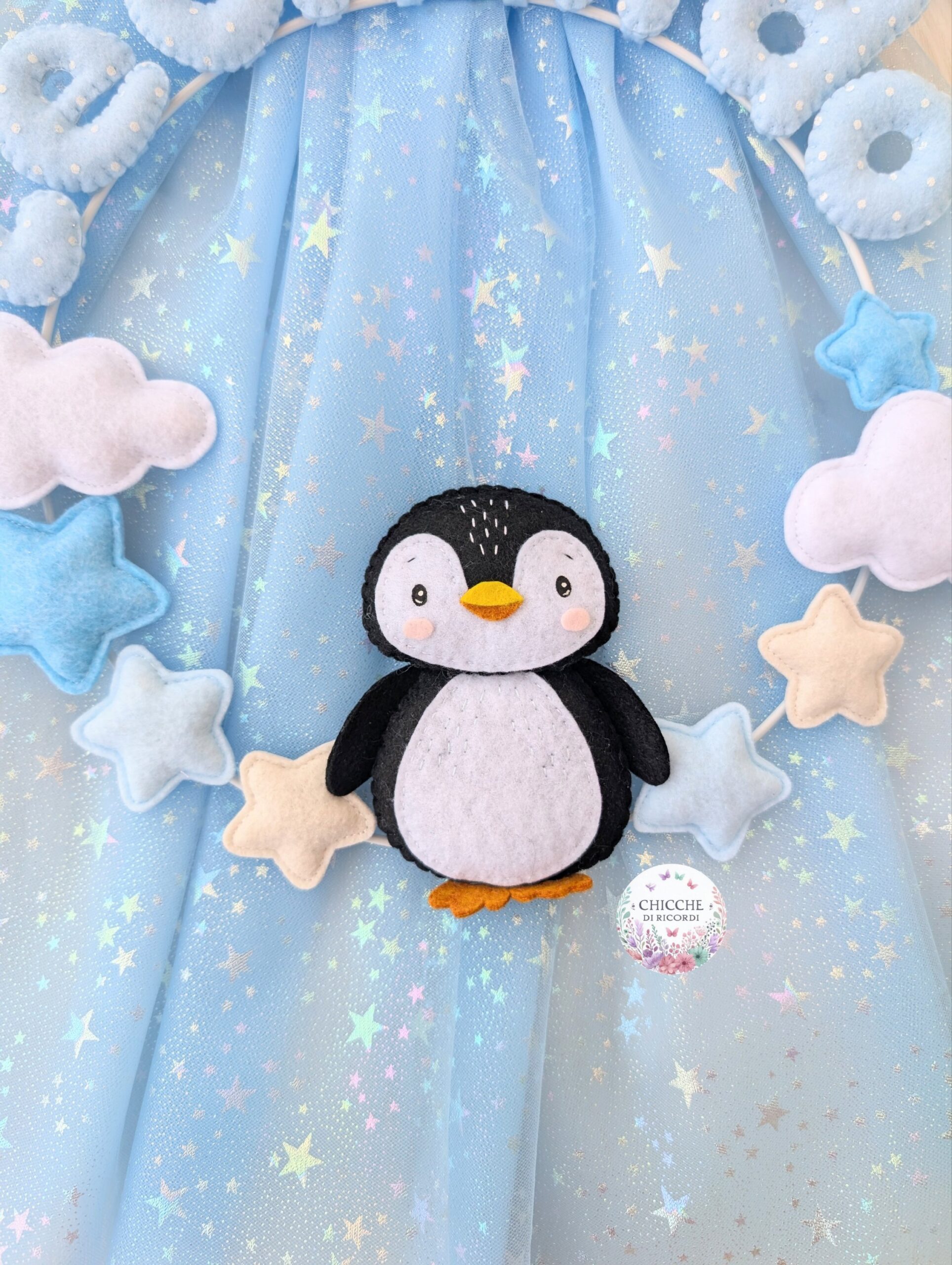 Fiocco nascita pinguino - immagine 3