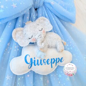 Fiocco nascita Baby Elefantino - immagine 5