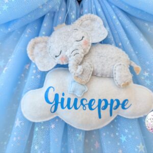 Fiocco nascita Baby Elefantino - immagine 3