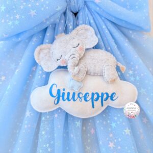 Fiocco nascita Baby Elefantino - immagine 4