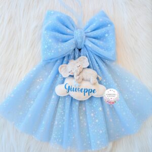 Fiocco nascita Baby Elefantino - immagine 1