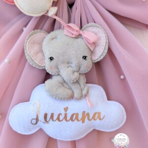 Fiocco nascita Baby Elefantina - immagine 4