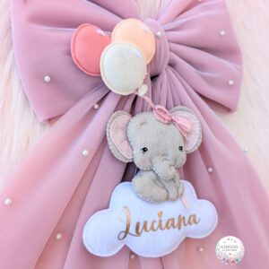 Fiocco nascita Baby Elefantina - immagine 5